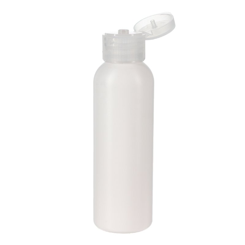 60ml/2oz White HDPE Plastic Cosmo Round Bottle with 20/410 Neck - Image 4