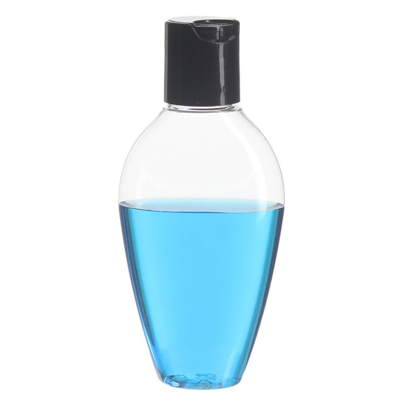 60ml/2oz Clear Oval PET Plastic Bottle with 20/410 Neck - Image 2