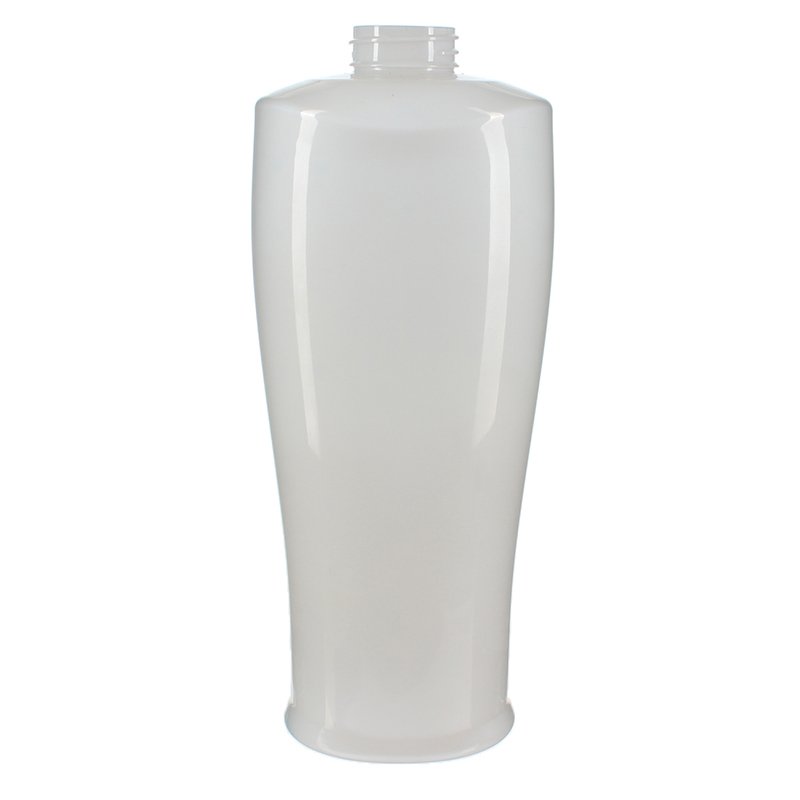 650ml White PET Plastic Oval Bottle with 32/410 Neck