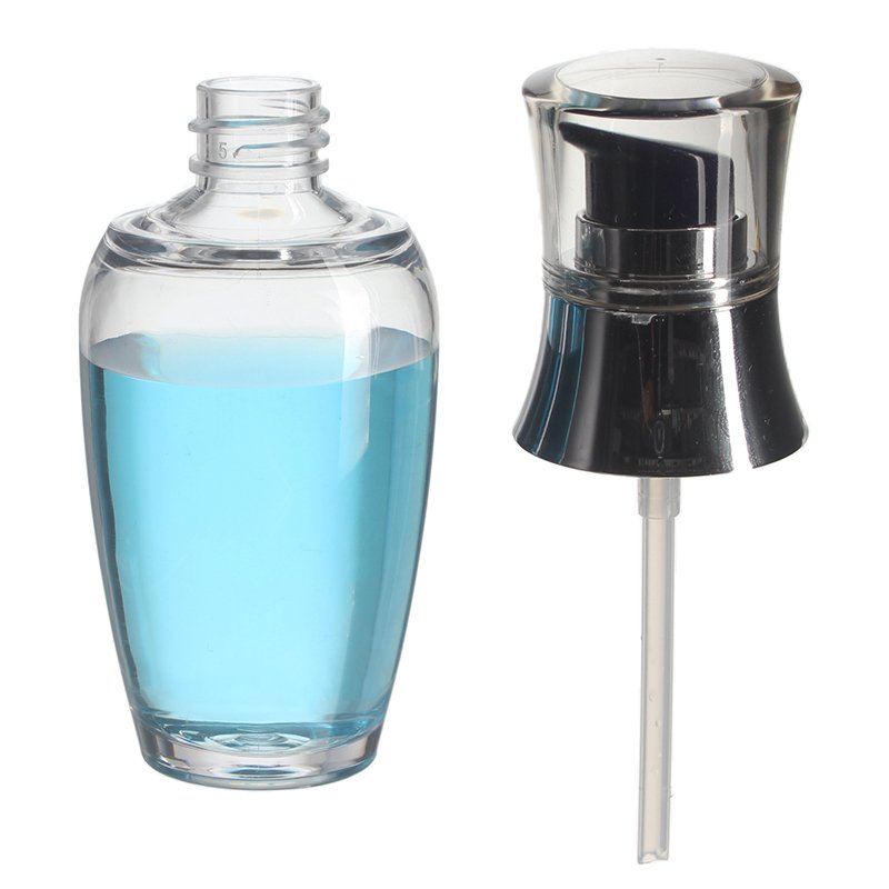 65ml Clear Extra Thick Round PETG Plastic Pump Bottle with 18/410 Neck - Image 3
