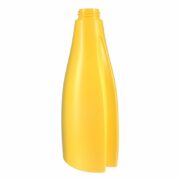 750ml/25oz White Oval HDPE Plastic Bottle with 32/410 Neck