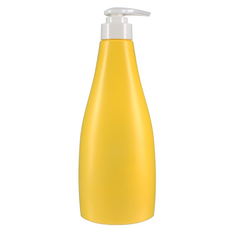 750ml/25oz White Oval HDPE Plastic Bottle with 32/410 Neck - Image 3