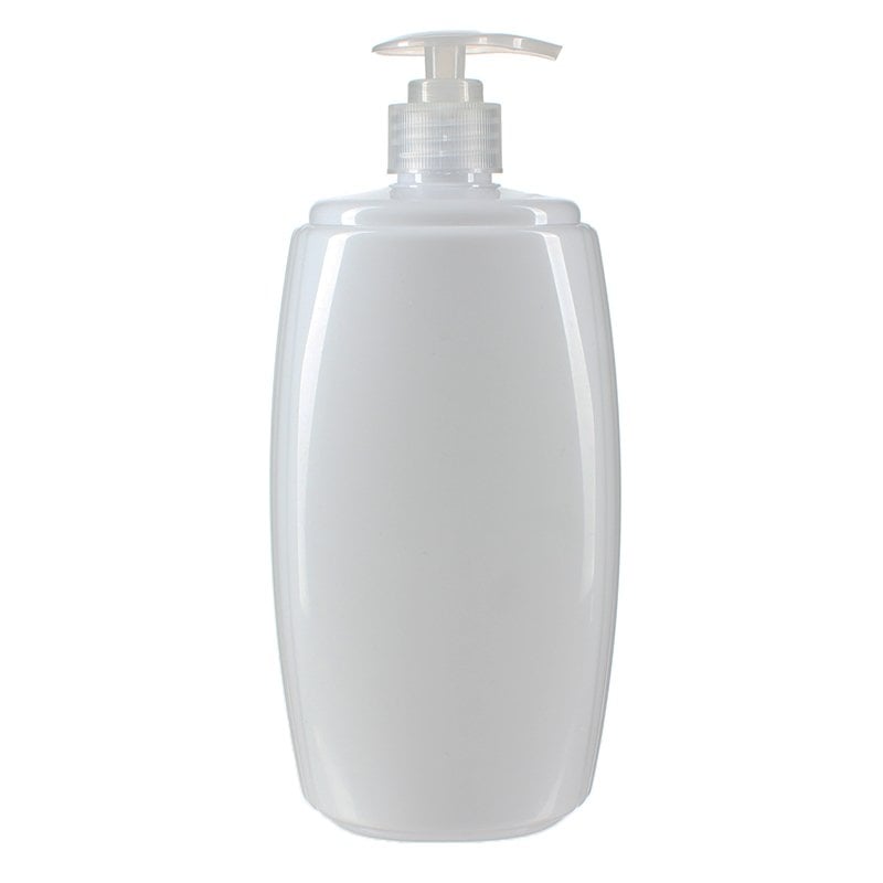 750ml/25oz White PET Plastic Bottle with 28/410 Neck - Image 3