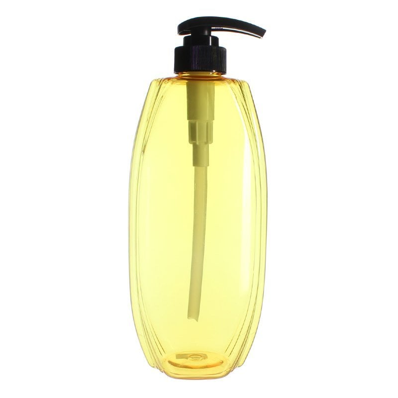 780ml/26oz Clear Yellow PET Plastic Bottle with 32/410 Neck - Image 2