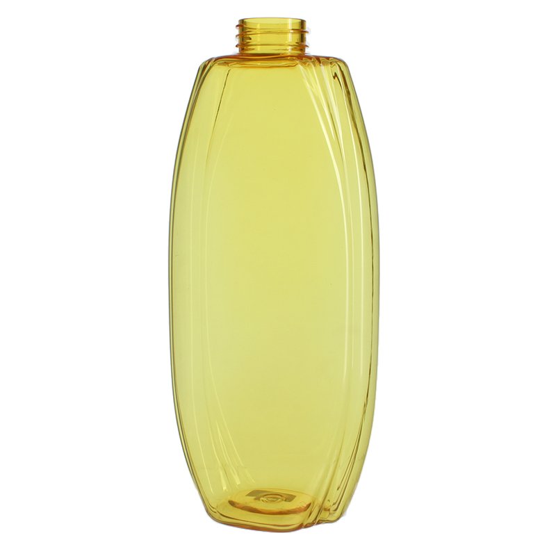 780ml/26oz Clear Yellow PET Plastic Bottle with 32/410 Neck