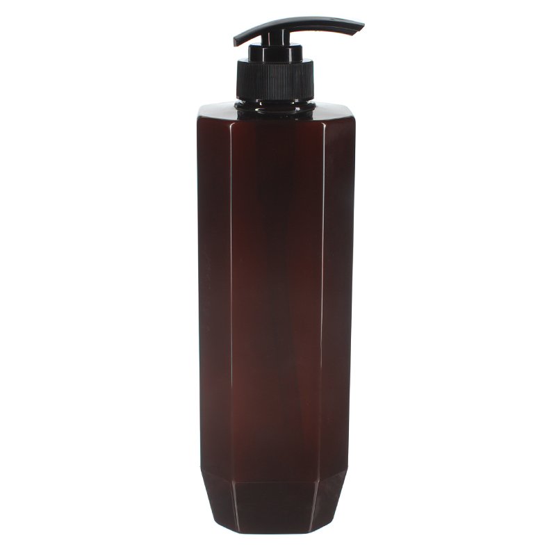 800ml Amber Octagon PET Plastic Bottle with 32/410 Neck - Image 3
