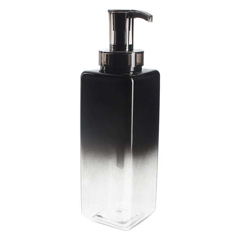 800ml Gradient Color Square PET Plastic Bottle with 32/410 Neck