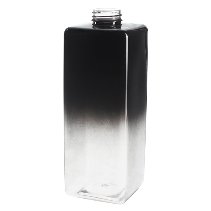 800ml Gradient Color Square PET Plastic Bottle with 32/410 Neck - Image 2