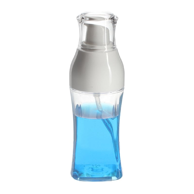 80ml Clear Square PET Plastic Bottle with 24/410 Neck