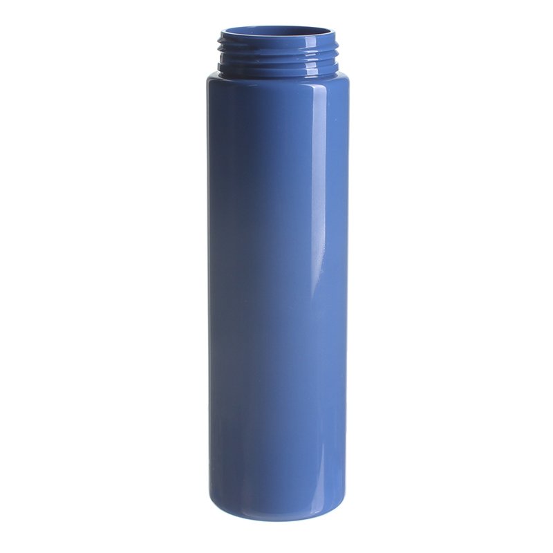 Mini Travel Size Foam Pump Bottle, 80ml, PET, Blue, Cylinder Round, 30mm - bottle only