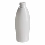 90ml/3oz White Oval PET Plastic Bottle with 20/410 Neck