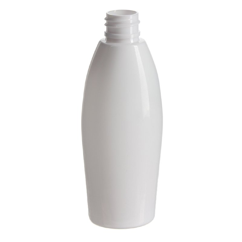 90ml/3oz White Oval PET Plastic Bottle with 20/410 Neck