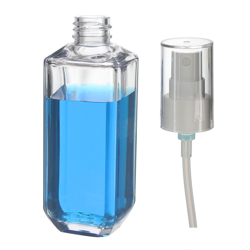 90ml/3oz Clear Extra Thick Square PETG Plastic Spray Bottle with 20/410 Neck - Image 3