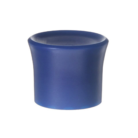 20mm Blue PP Plastic Smooth Plain Screw Top Cap with Liner