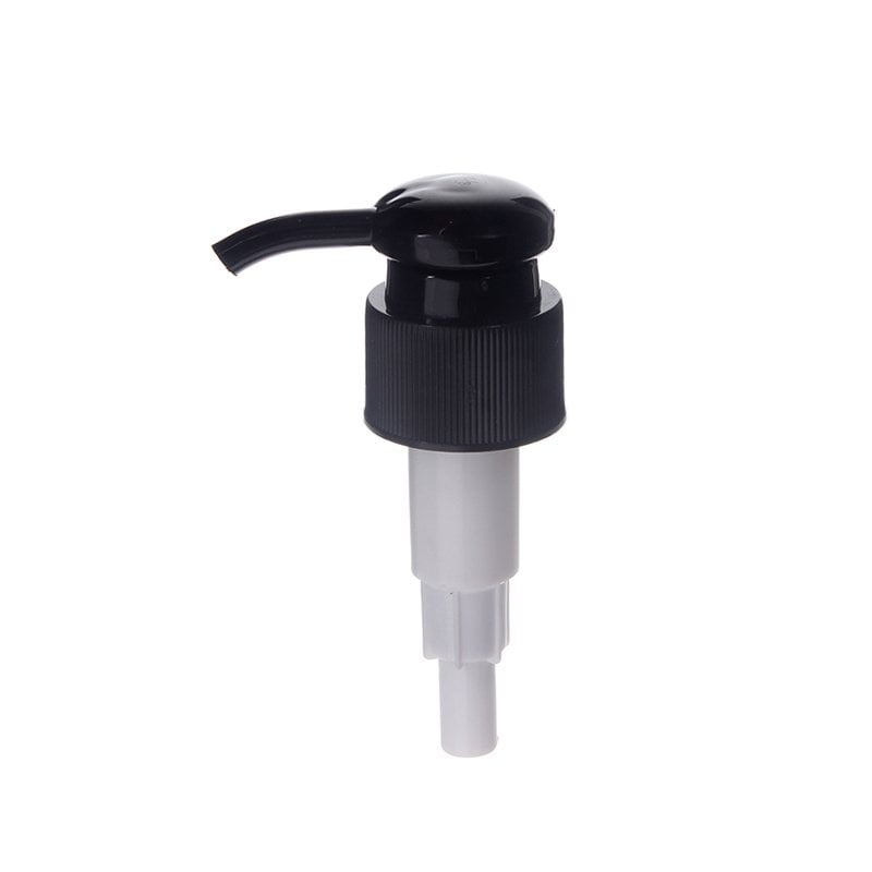 Black Plastic Soap Pump, 24-410, Ribbed, Lock Down, 2ml Output - KIWL Plastic