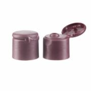 24/410 Red PP Plastic Smooth Flip Top Cap