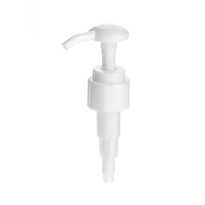 24-410 Lotion Pump, Smooth, Lock Down, 2ml Output, White - unlocked - KIWL Plastic