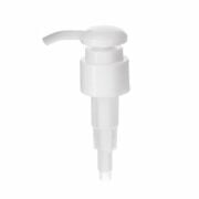 24-410 Lotion Pump, Smooth, Lock Down, 2ml Output, White - KIWL Plastic