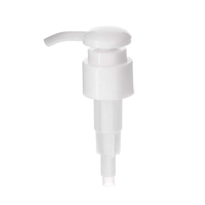 24-410 Lotion Pump, Smooth, Lock Down, 2ml Output, White - KIWL Plastic