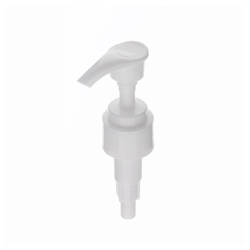 Plastic Lotion Pump Supplier, 24/410, Polypropylene, Screw Lock Down, Smooth, White, 2ml - top veiw - wholesale - KIWL