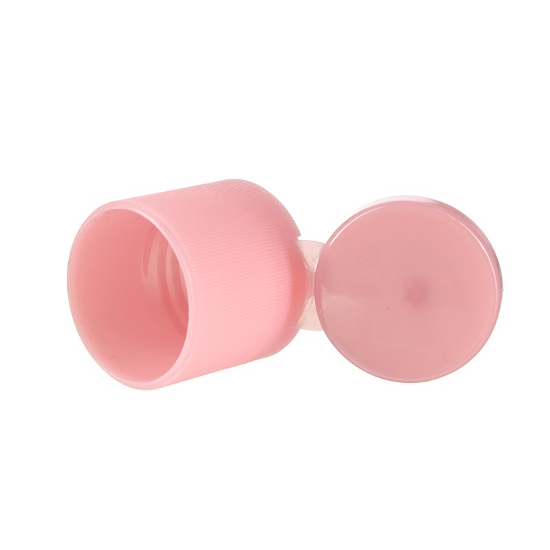 25/415 Pink PP Plastic Smooth Flip Top Cap - Image 4