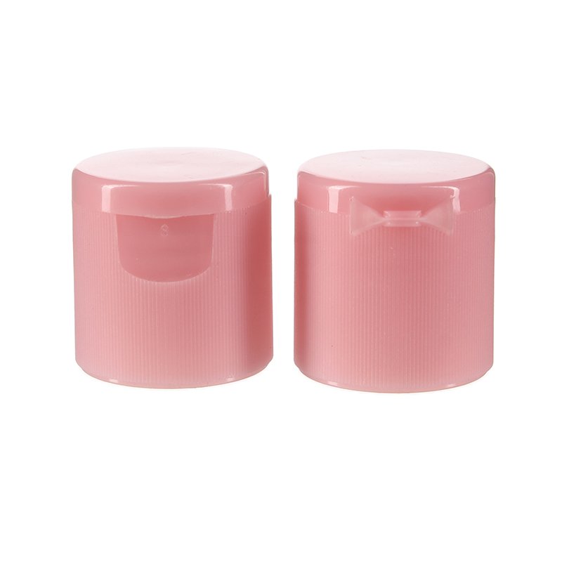 25/415 Pink PP Plastic Smooth Flip Top Cap - Image 2