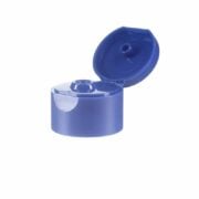 28/410 Frosted Blue PP Plastic Smooth Flip Top Cap
