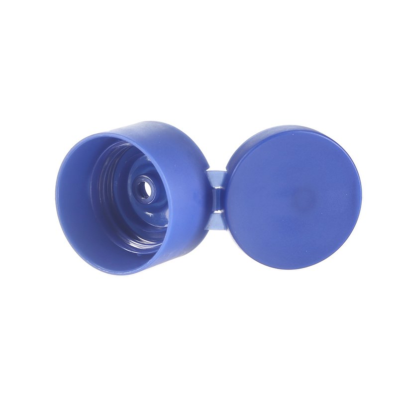 28/410 Frosted Blue PP Plastic Smooth Flip Top Cap - Image 3