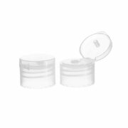 28/410 Clear PP Plastic Smooth Flip Top Cap
