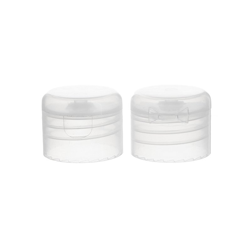 28/410 28 PCO 1881 Clear Blue PP Plastic Smooth Flip Top Cap - Image 2