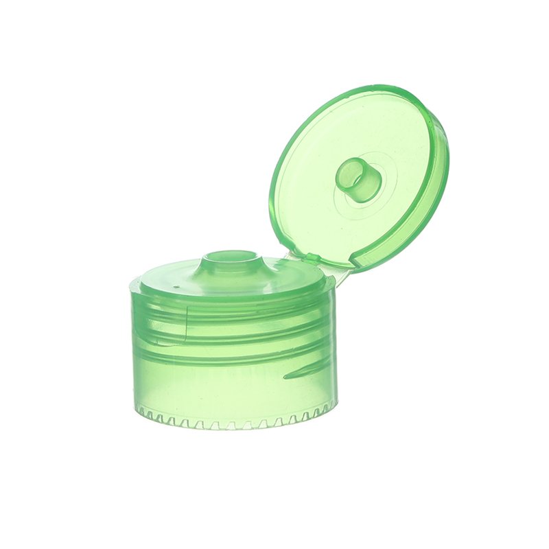 28/410 Clear PP Plastic Smooth Flip Top Cap - Image 3