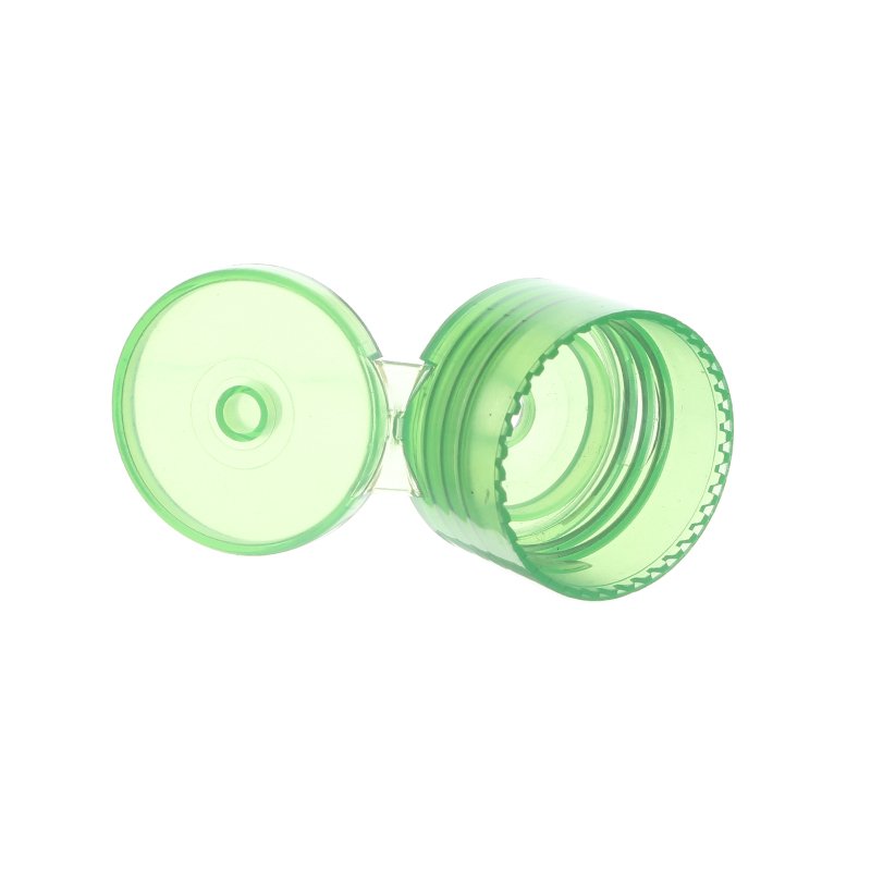 28/410 Clear PP Plastic Smooth Flip Top Cap - Image 4