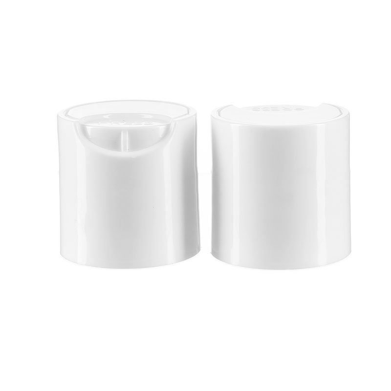 28/410 White PP Plastic Smooth Disc Top Cap - Image 2