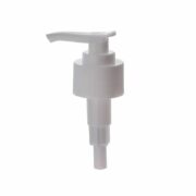 28-410 Lotion Pump, Lock Down, Ribbed, White, 2ml Output - KIWL Plastic