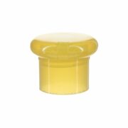 24/415 Yellow PP Plastic Smooth Flip Top Cap