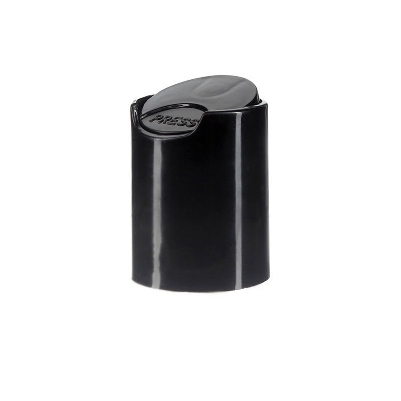 28/415 Black PP Plastic Smooth Disc Top Cap