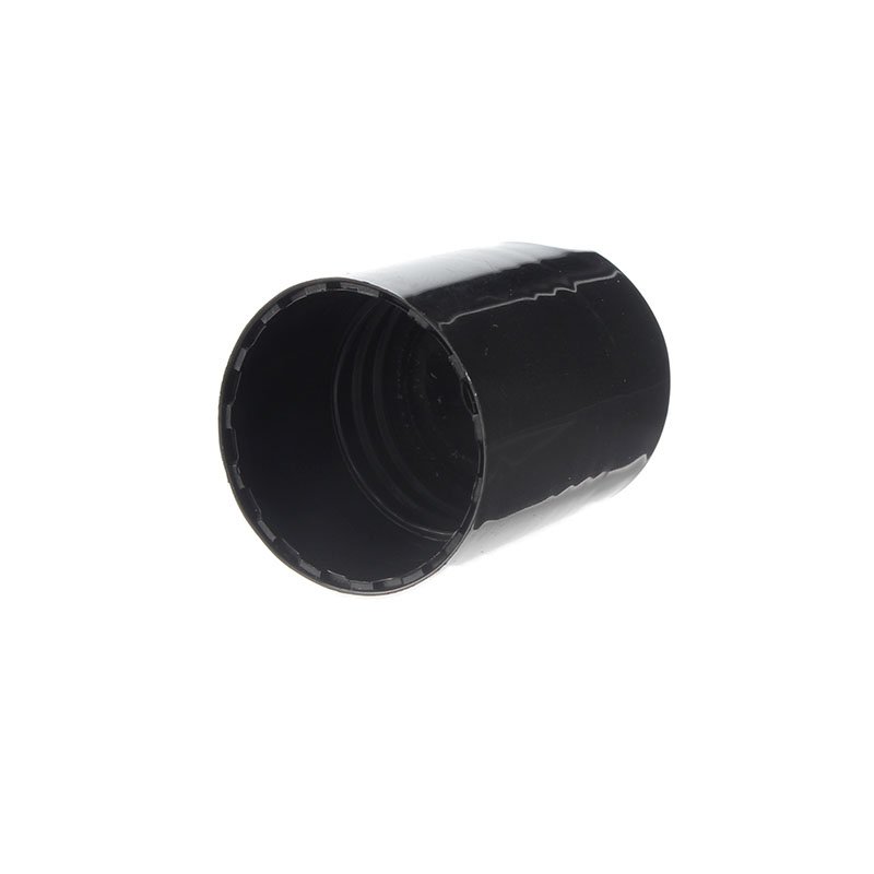 28/415 Black PP Plastic Smooth Disc Top Cap - Image 3