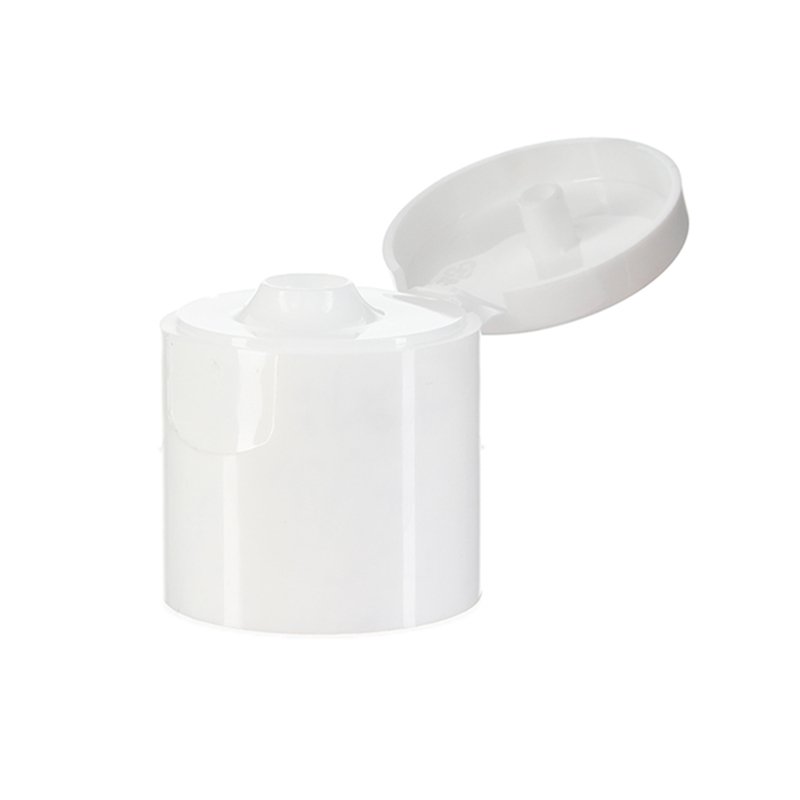 28/415 White PP Plastic Smooth Flip Top Cap