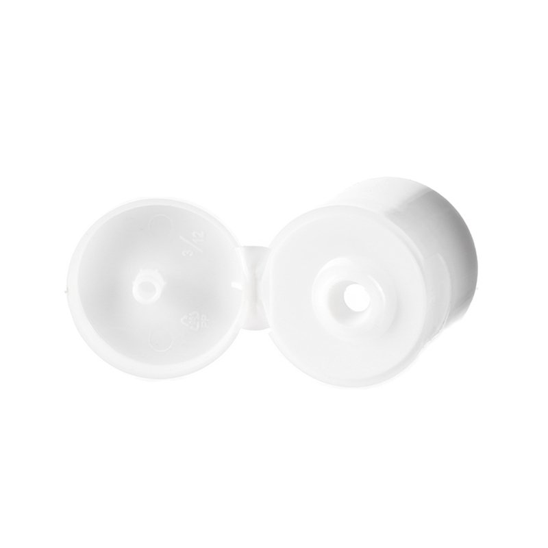 28/415 White PP Plastic Smooth Flip Top Cap - Image 4