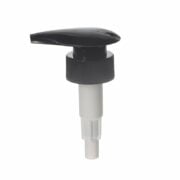 32/410 Black/White PP Ribbed Twist Lock Down Lotion Pump