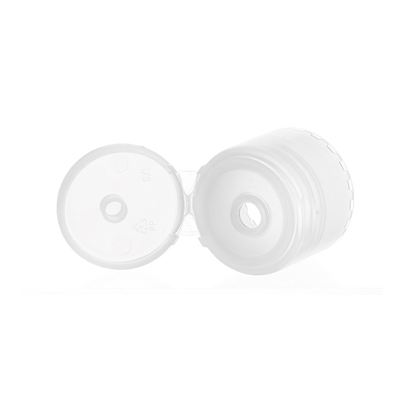 28/415 Clear PP Plastic Smooth Flip Top Cap - Image 3