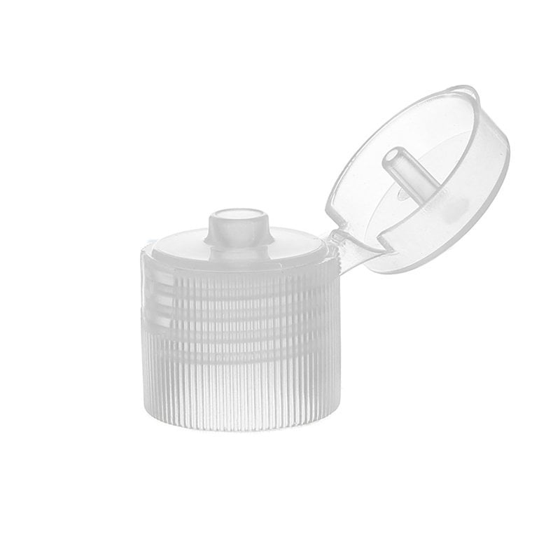 15-415 Transparent Plastic Ribbed Flip Top Cap FG60L01 (8)