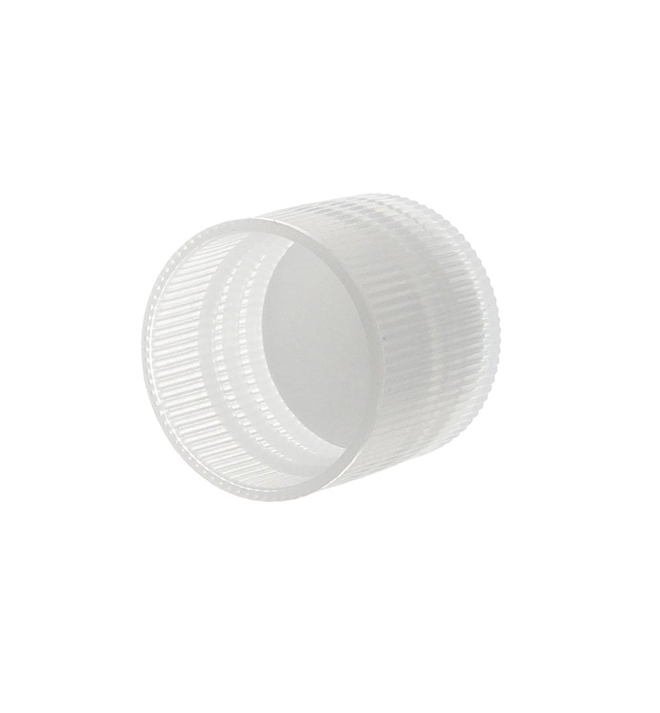 18-415 Transparent Plastic Ribbed Plain Screw Cap XG90L01 (2)