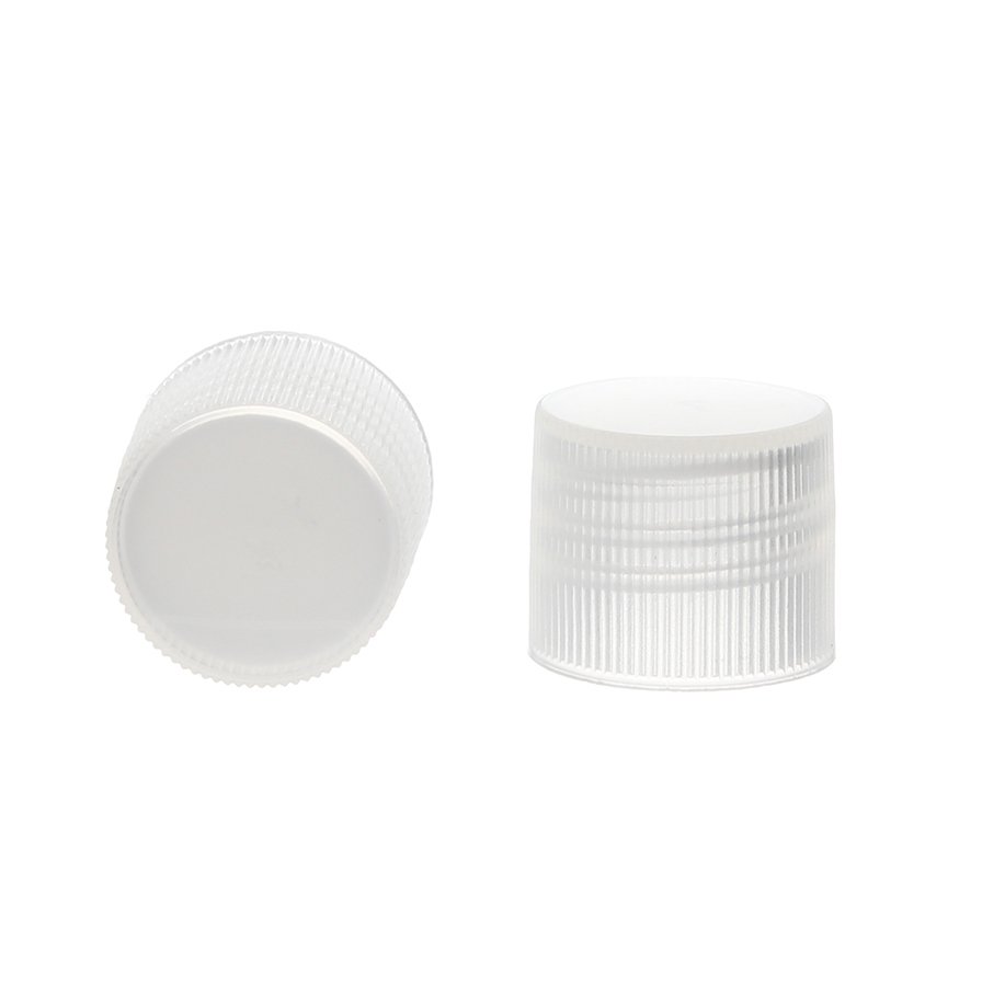 18-415 Transparent Plastic Ribbed Plain Screw Cap XG90L01 (4)