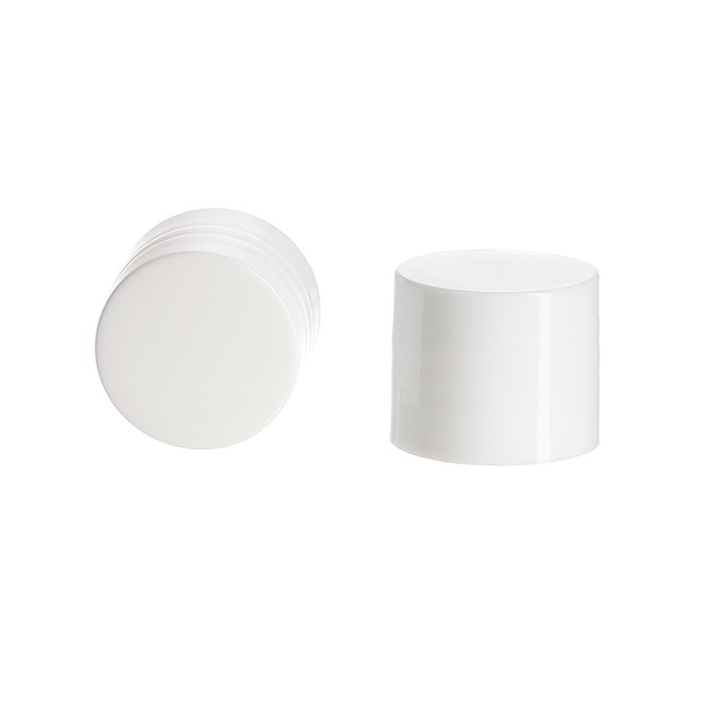 18-415 White Plastic Smooth Plain Screw Cap (2)