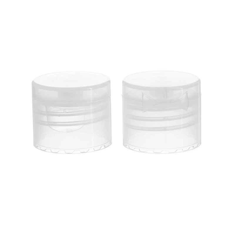 20-410 Transparent Plastic Smooth Flip Top Caps FG25G02 (6)