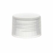 24-410 Transparent Plastic Ribbed Screw Cap XG65L04 (1)