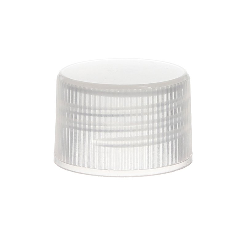 24-410 Transparent Plastic Ribbed Screw Cap XG65L04 (1)