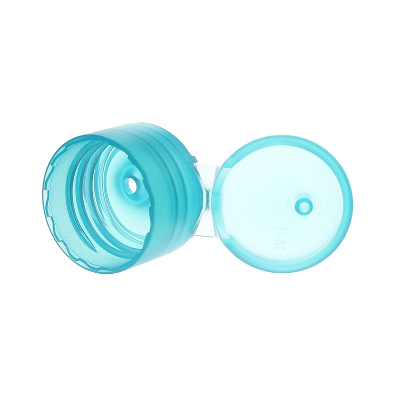 24-410 Blue PP Plastic Smooth Flip Top Cap FG65G09 (1)
