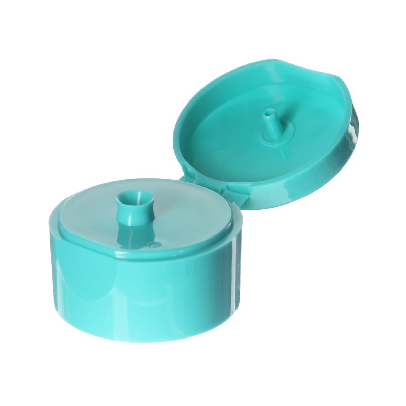 24-410 Green PP Plastic Smooth Double Wall Flip Top Cap FG65SC01 (2)